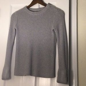 Philosophy ribbed light gray sweater, size XS
